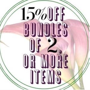 15% off bundles of 2 or more items